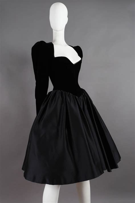 yves saint laurent velvet dress